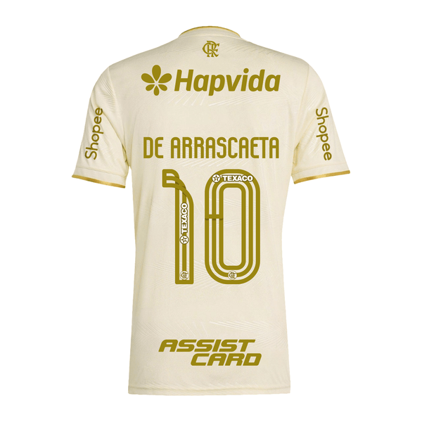 Manto Flamengo Jogo 3 Adidas 2025 – Com Kit Patrocínio – De Arrascaeta 10