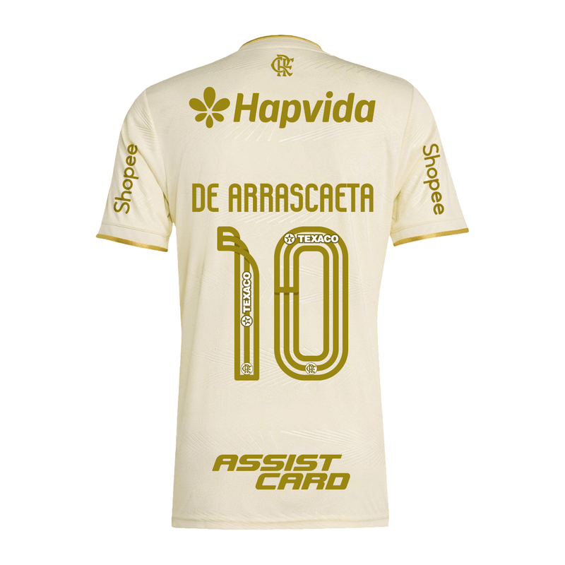 Manto Flamengo Jogo 3 Adidas 2025 – Com Kit Patrocínio – De Arrascaeta 10